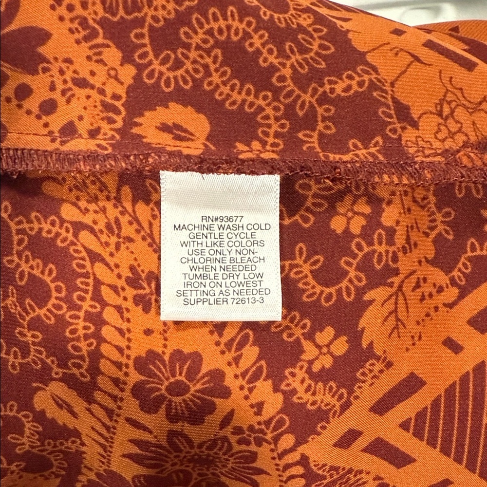Liz Claiborne Rust Orange Blouse - Picture 5 of 5
